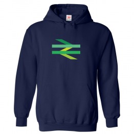 British Rail Double Arrow Novelty Classic Unisex Kids and Adults Pullover Hoodie